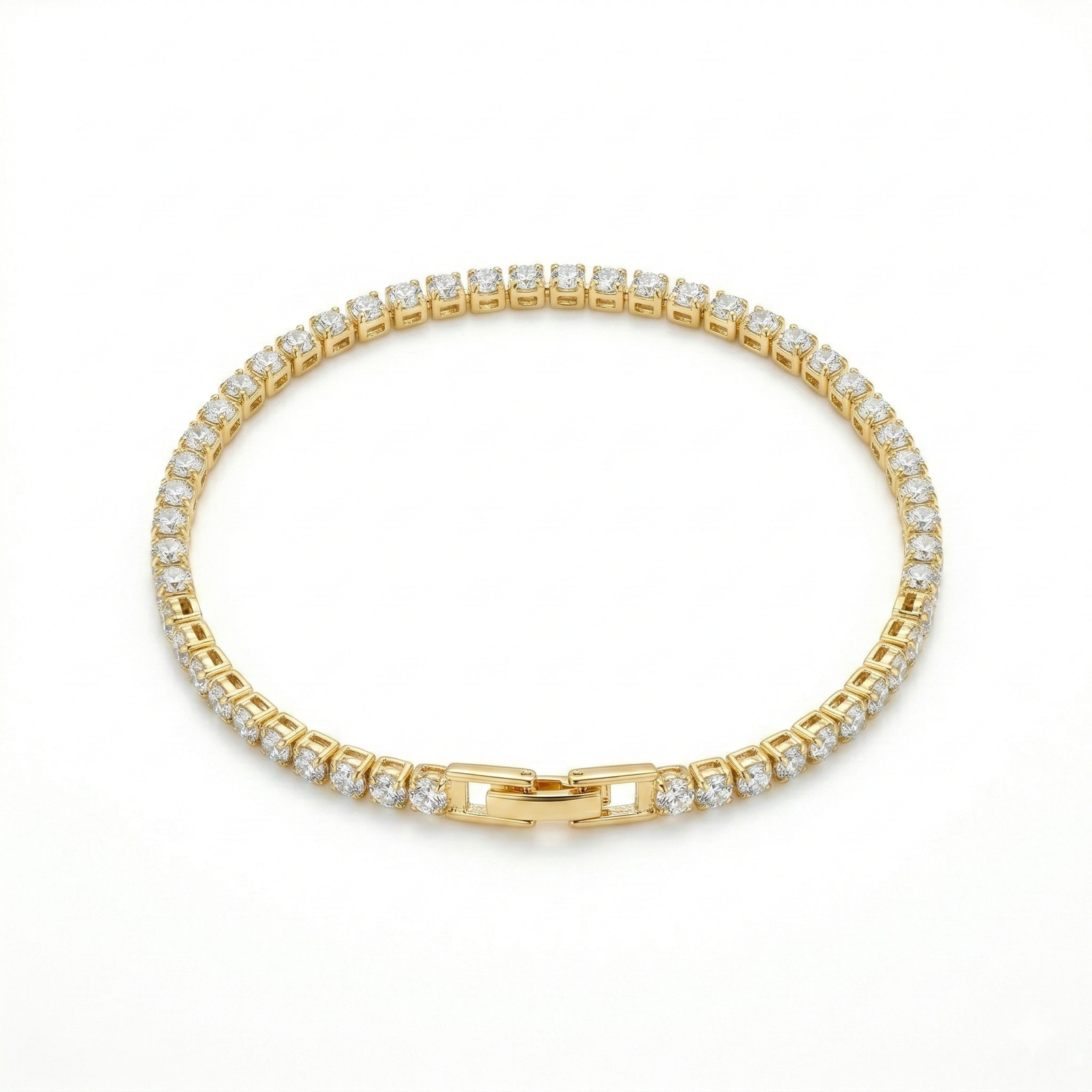 18k Gold Tennis Bracelet