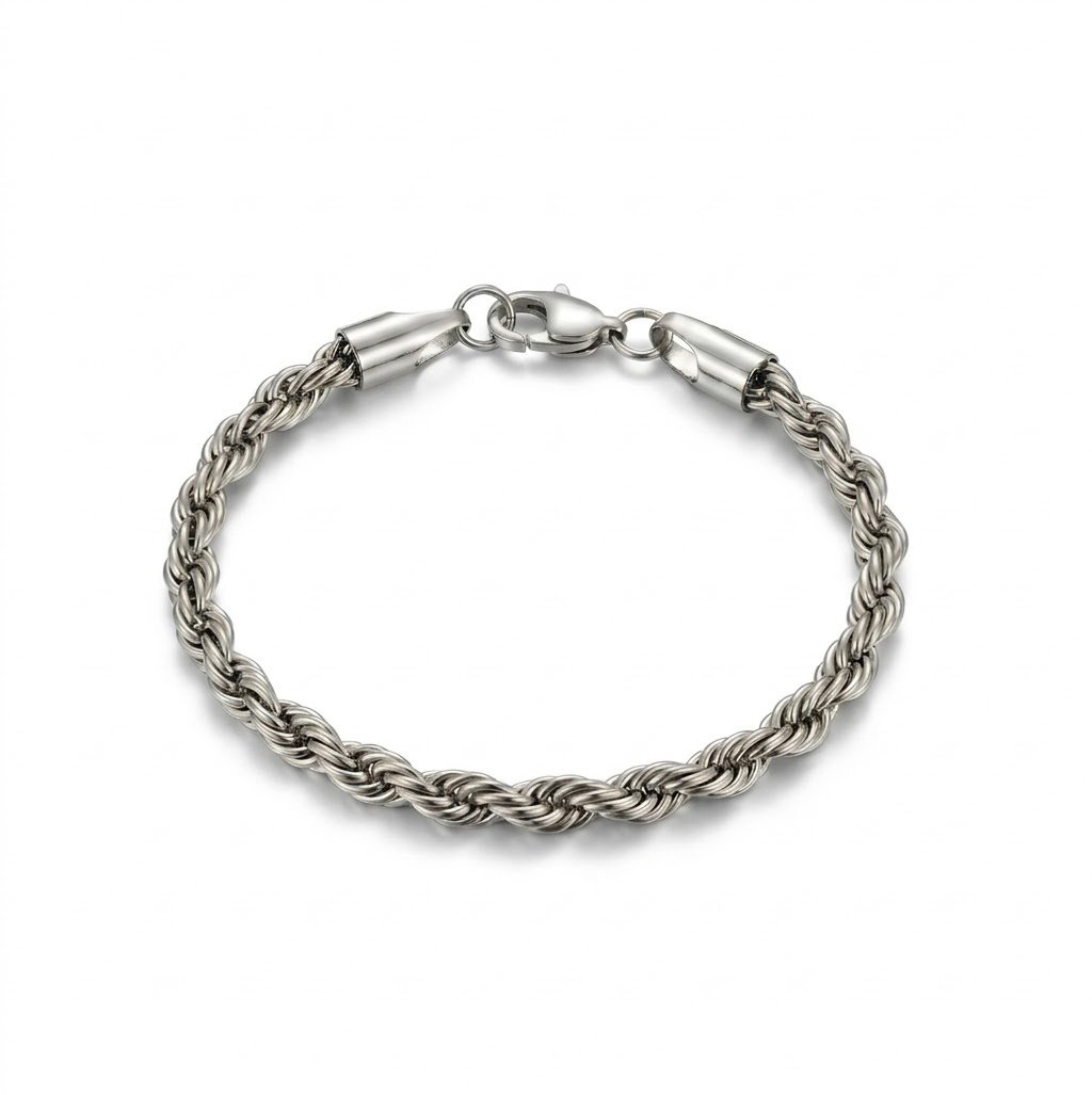 Essential Silver Rope Bracelet