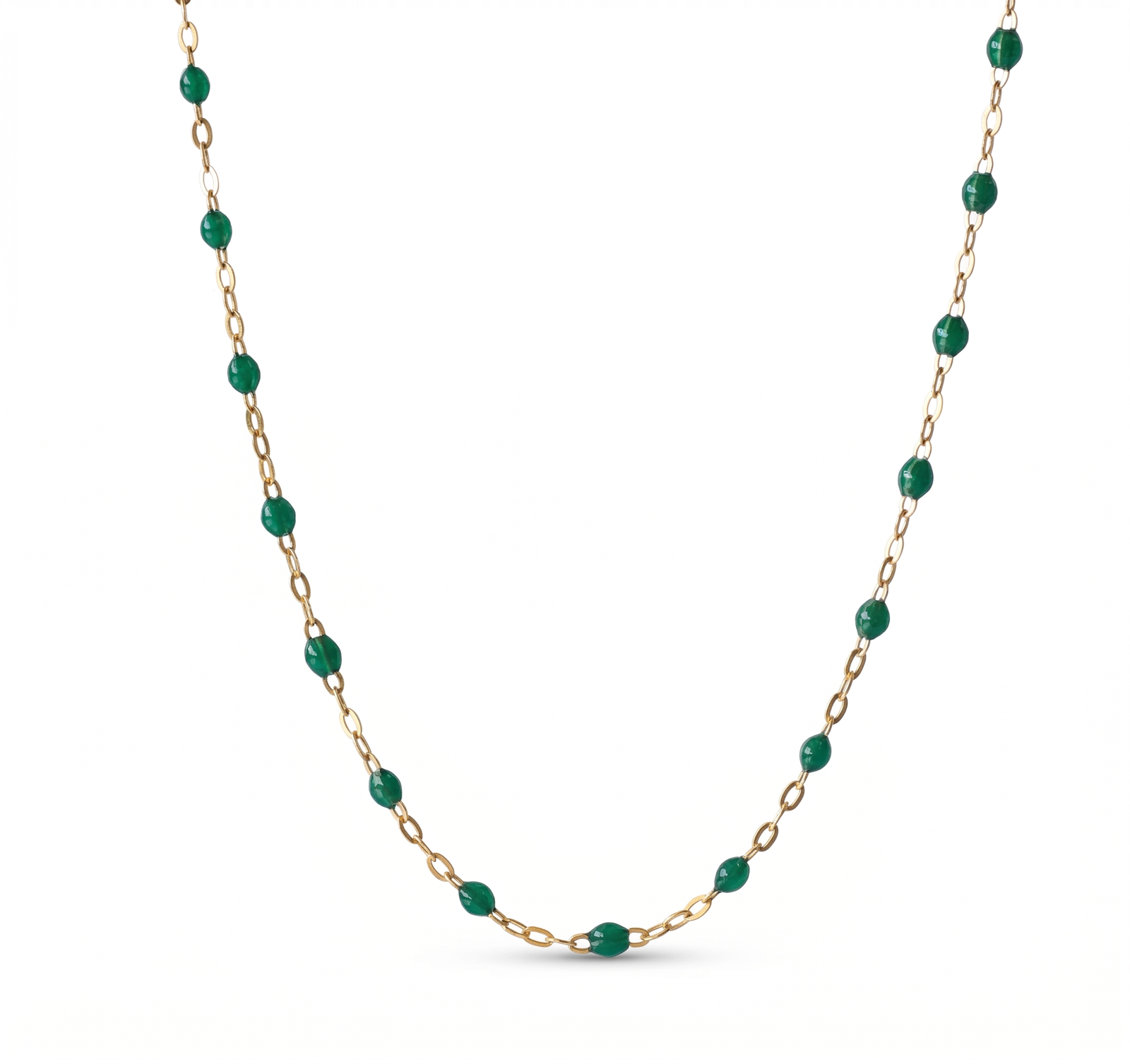 Aurelia Green Gold Necklace
