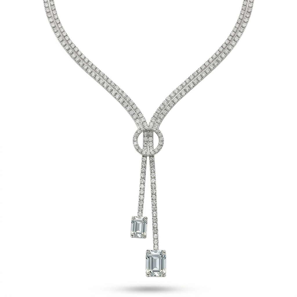 Double Iced Tennis Neclace