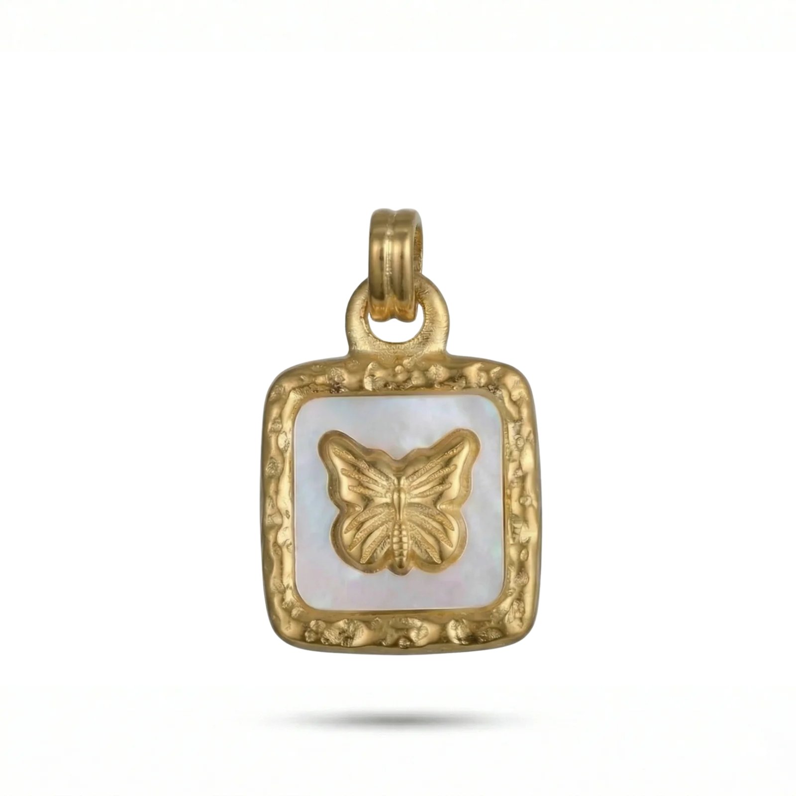 Gilded Monarch Gold Butterfly Pendant