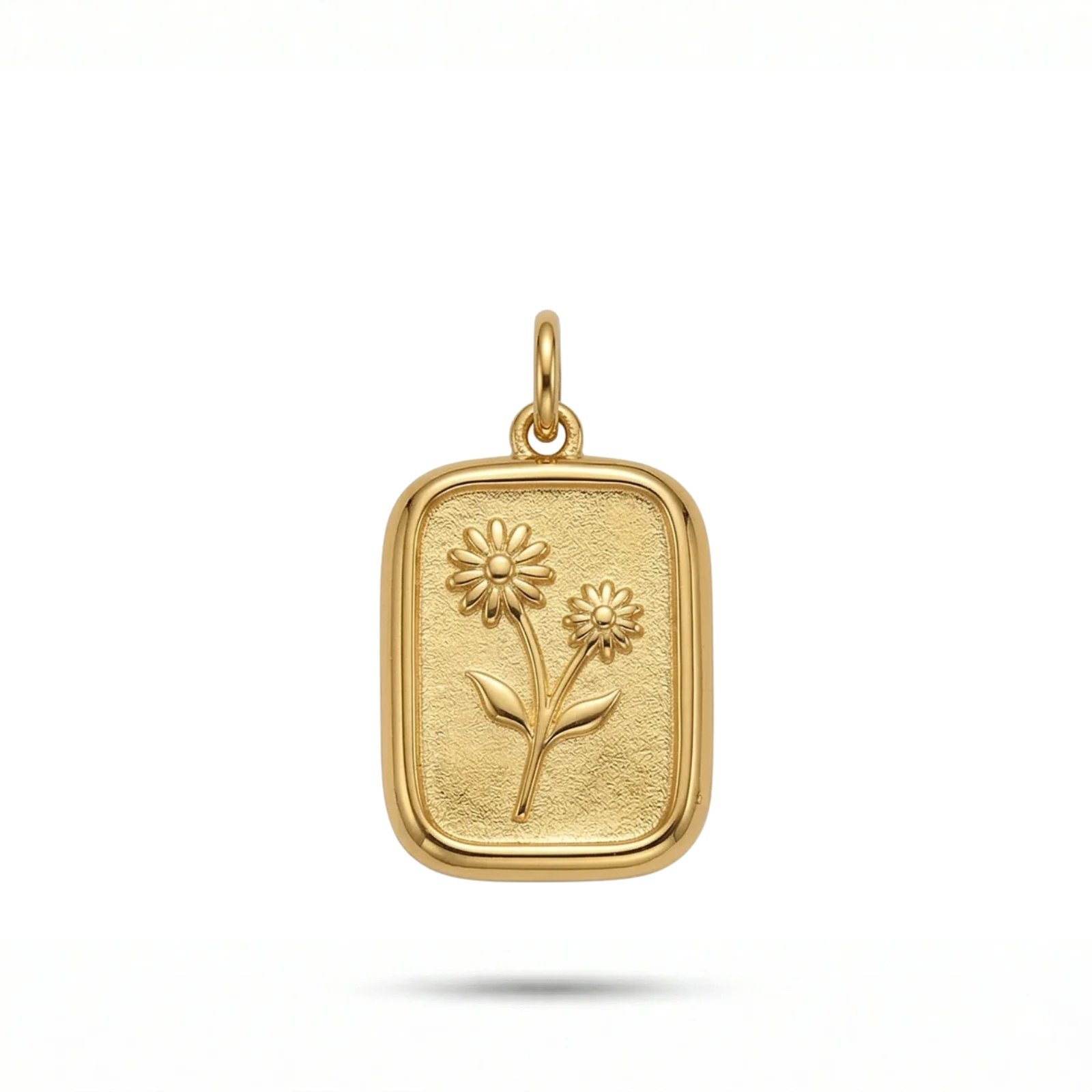 Gold Floral Pendant