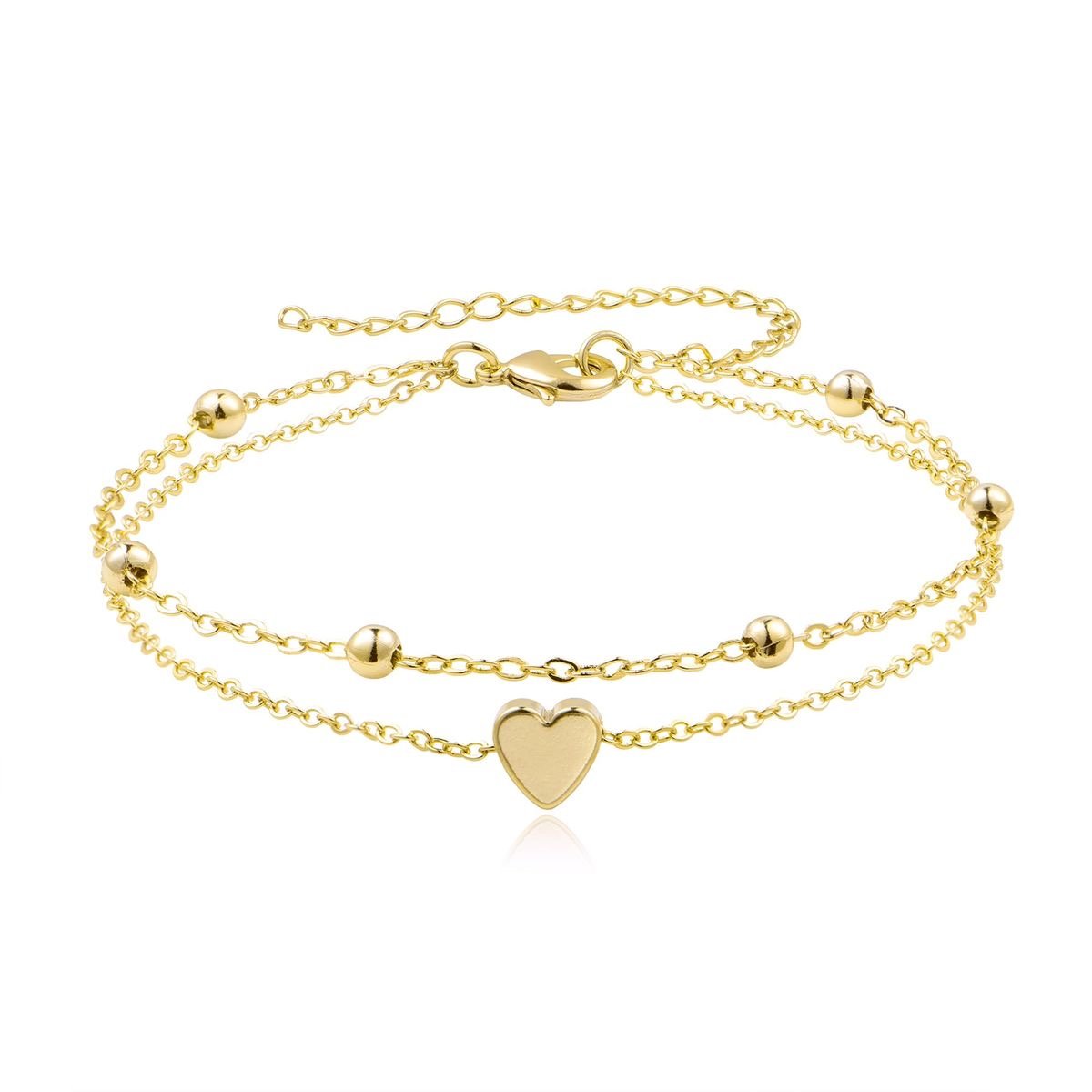Minimalist Gold Heart Bracelet