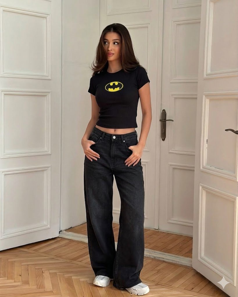 Batman Logo Crop Top