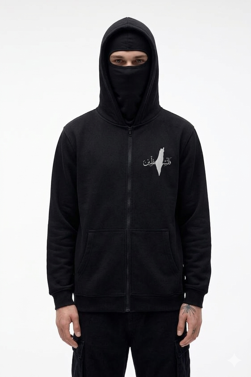 Graphic Hoodie Cross Print