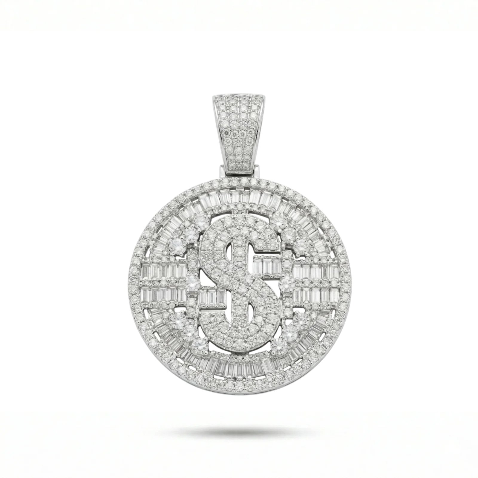 Iced Cuban Dollar Pandent