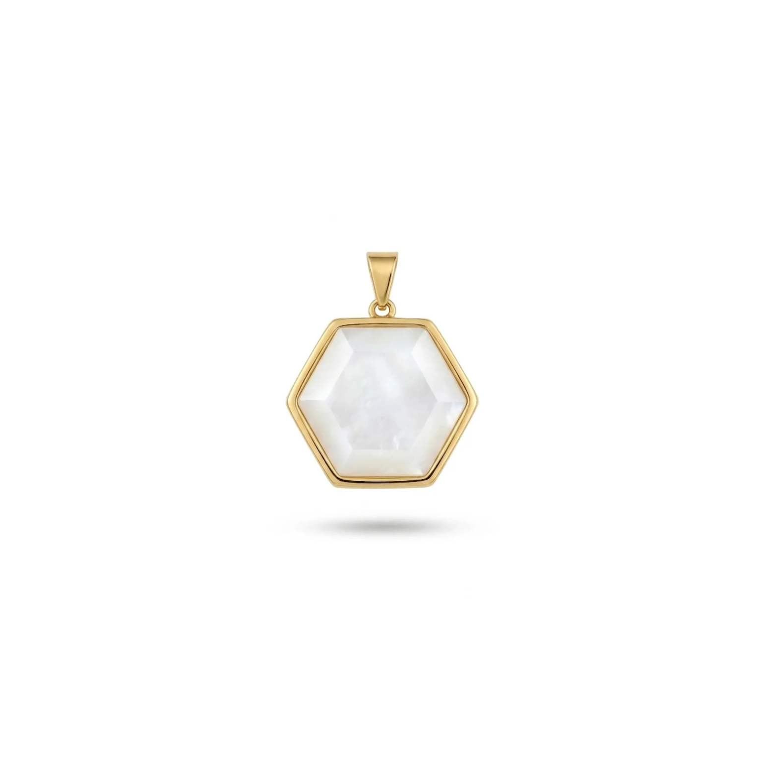 Gold Hex Pendant
