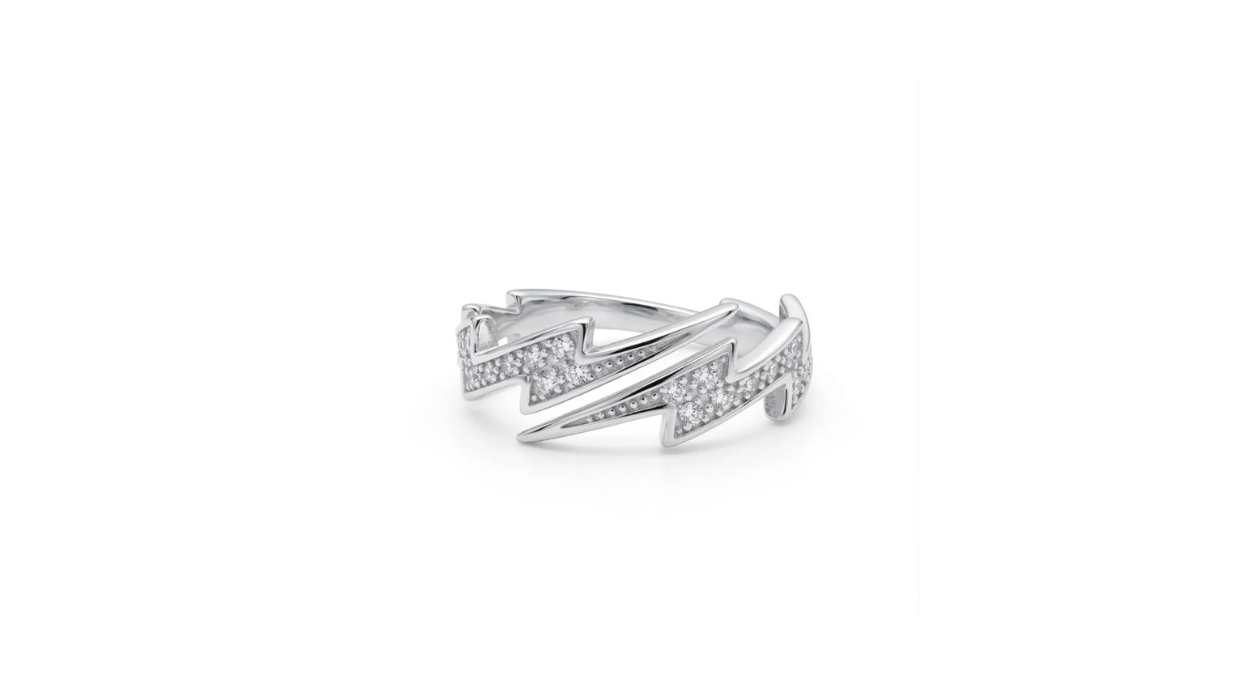 Electra Thunderbolt Pave Ring