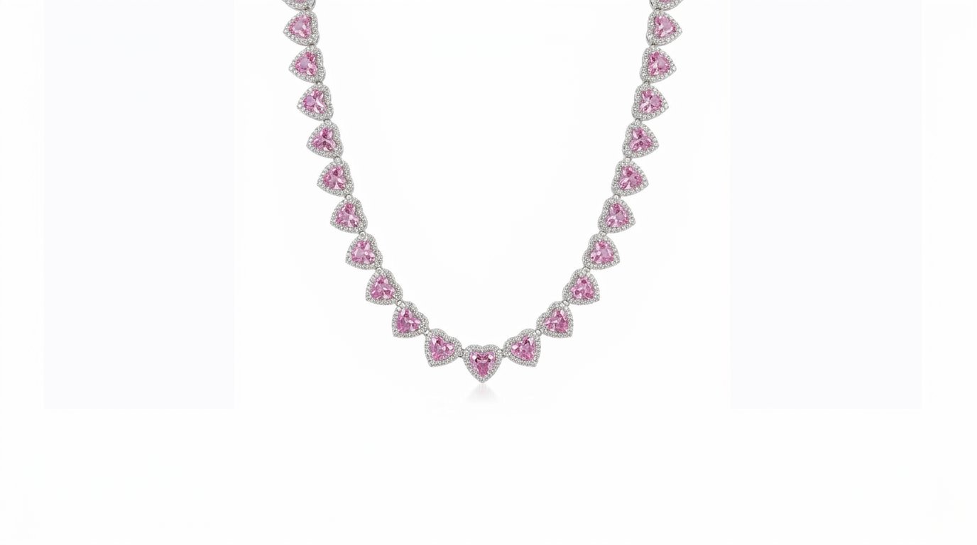 The Rosa Heart Neclace