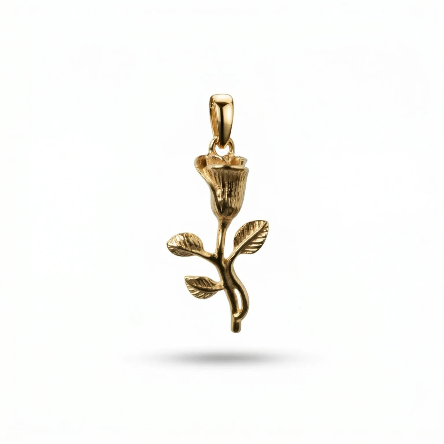Gold Eternal Rose Pendant