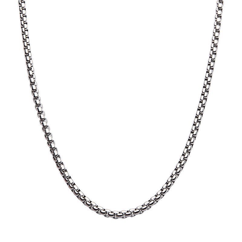 Modernist Silver Round Box Chain