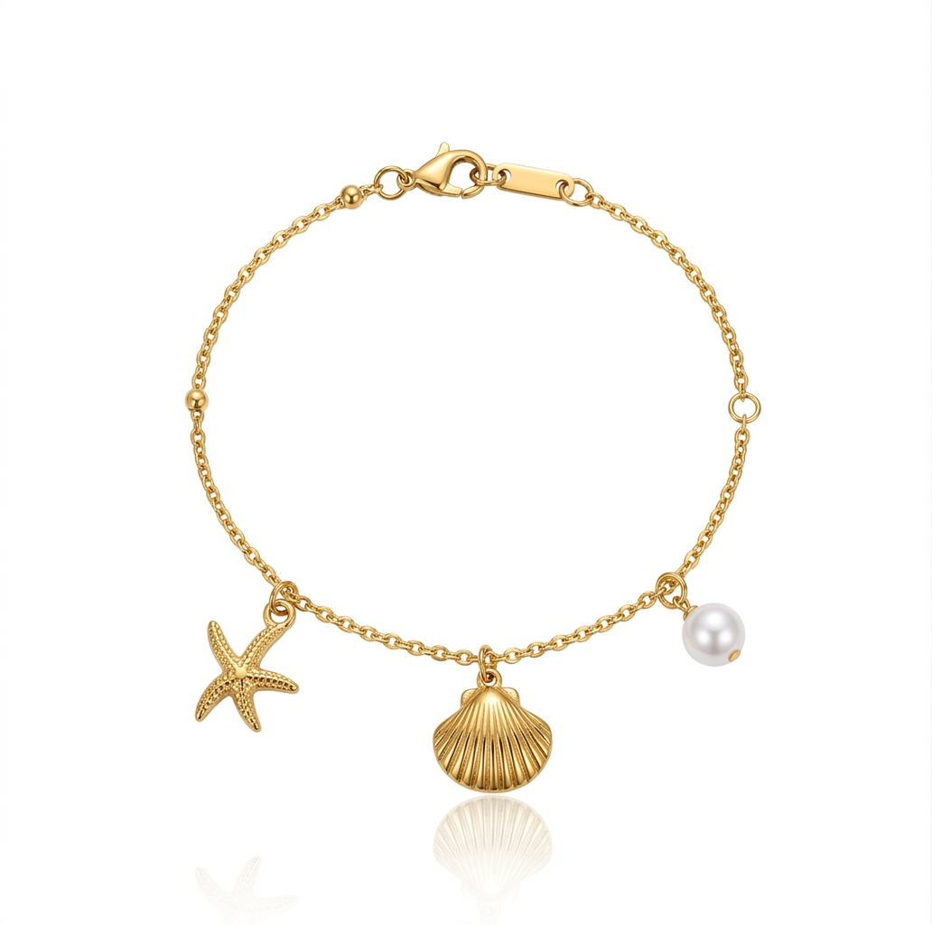 The Serene Shoreline Charm Bracelet