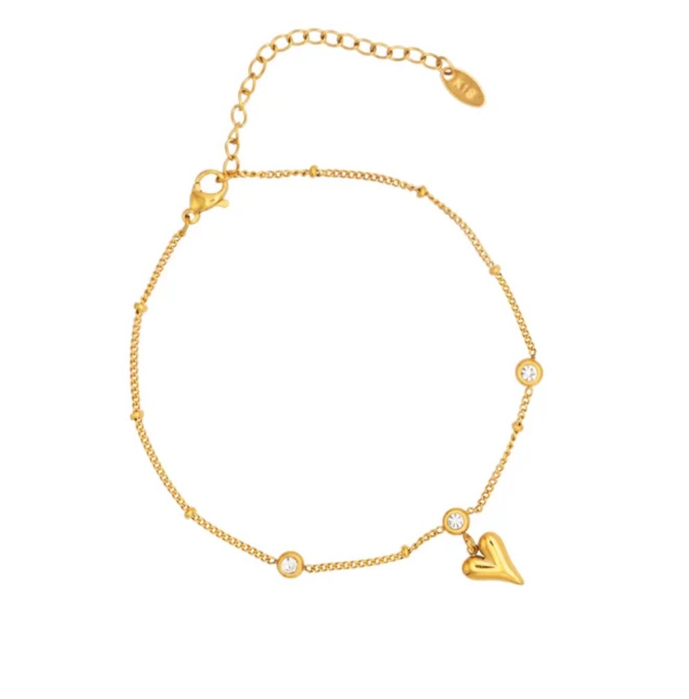 The Eternal Heart Satellite Charm Bracelet