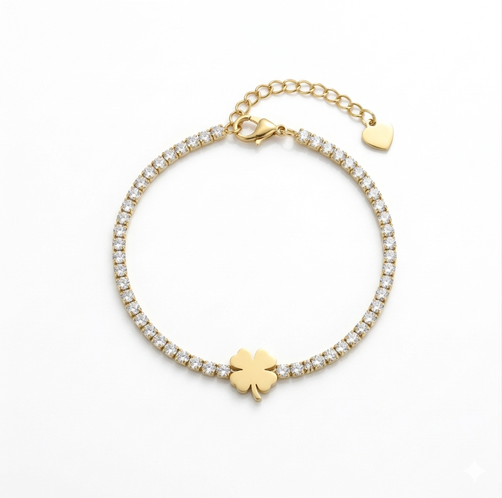 Clover Tennis Bracelet