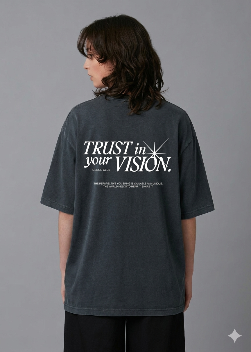 The Visionary Stone-Wash Oversized Tee