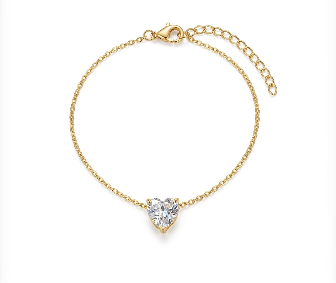 Adora Heart Lariat Bracelet