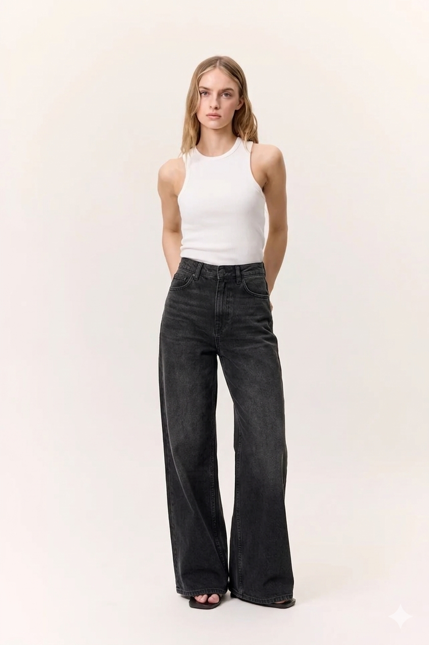 The Anya High-Rise Wide-Leg Jean