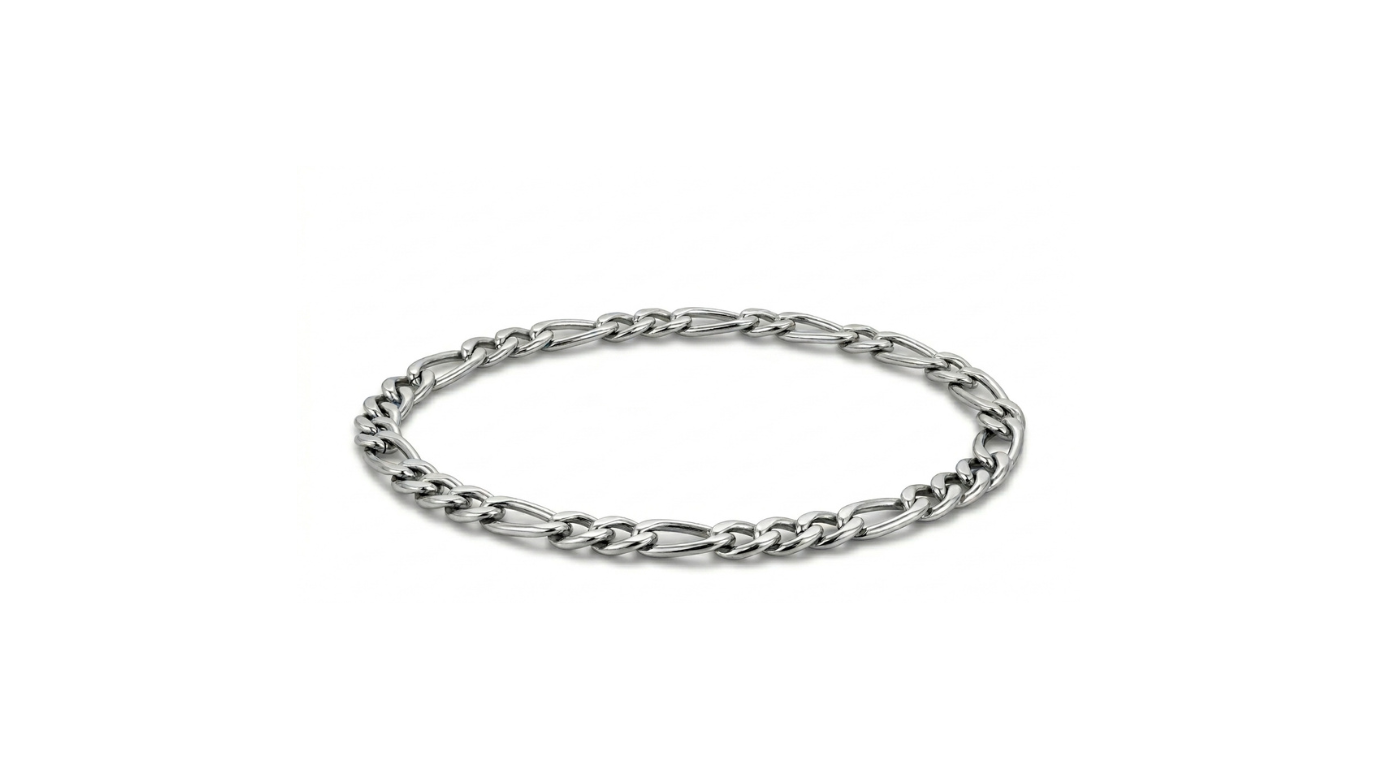 Classic Sterling Silver Figaro Chain