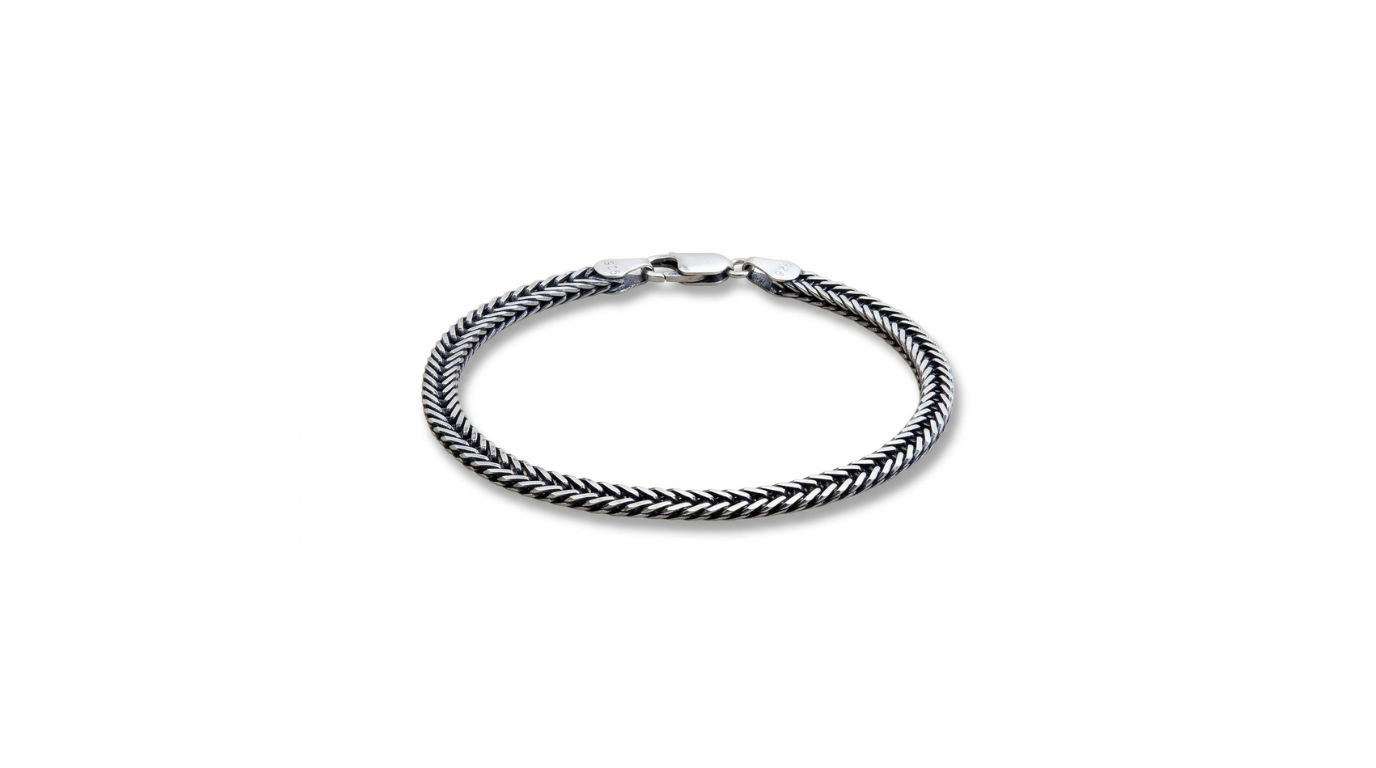 Oxidized Sterling Silver Bracelet