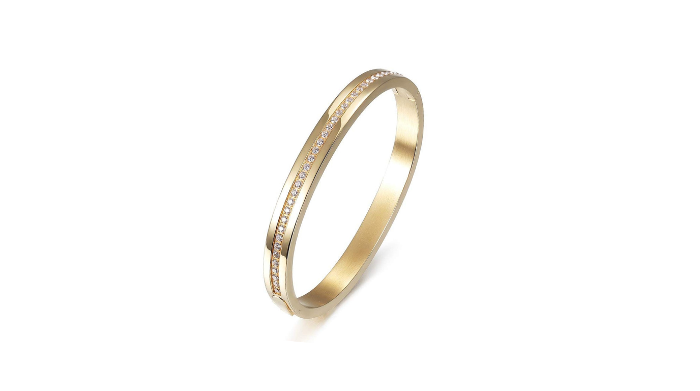Aurora Gilded Channel Bangle