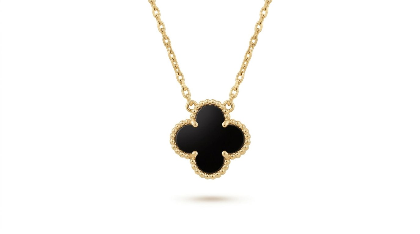 Clove Pendant Necklace Black