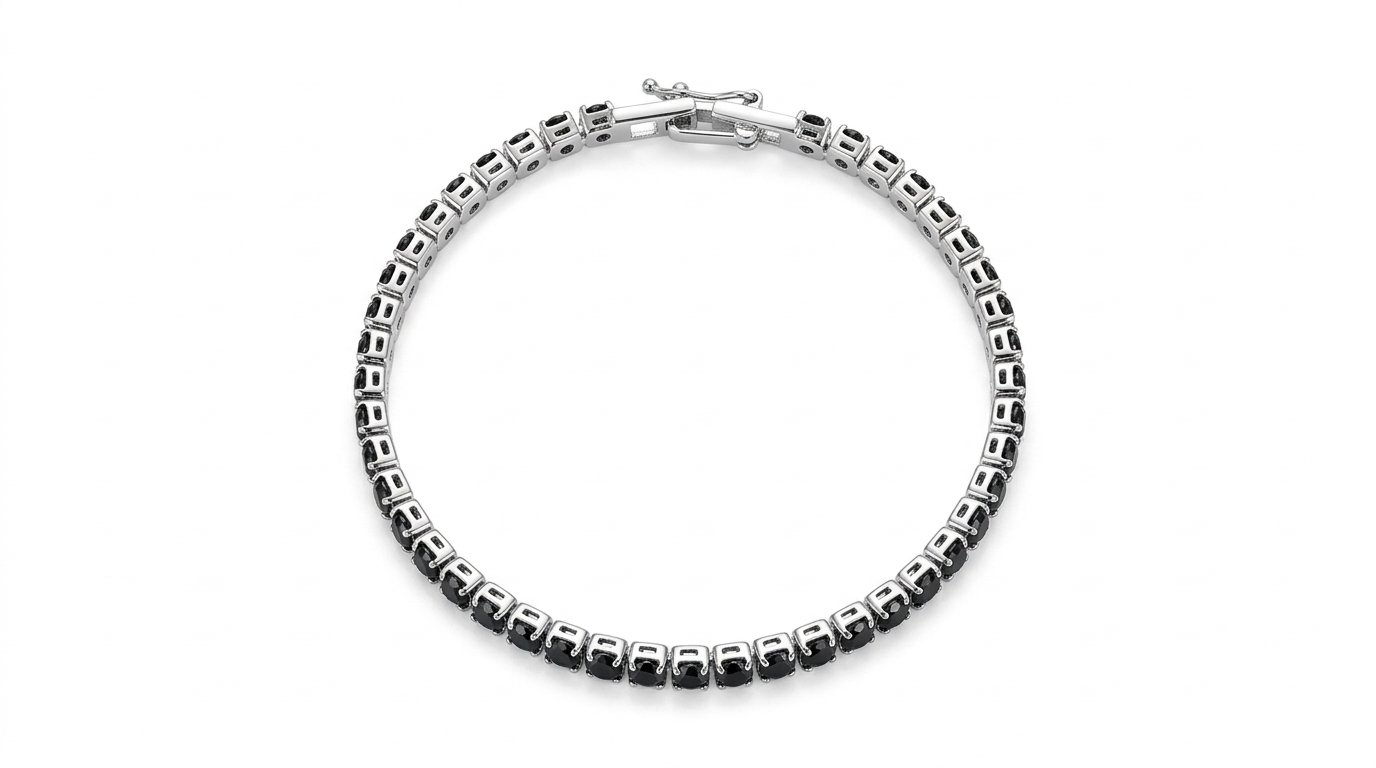 The Midnight Obsidian Tennis Bracelet
