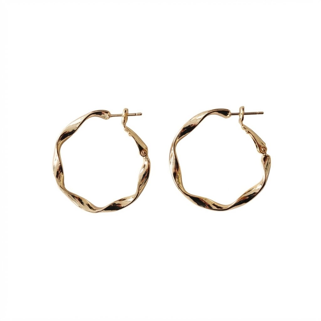 Lumina Sculpted Gold Hoops