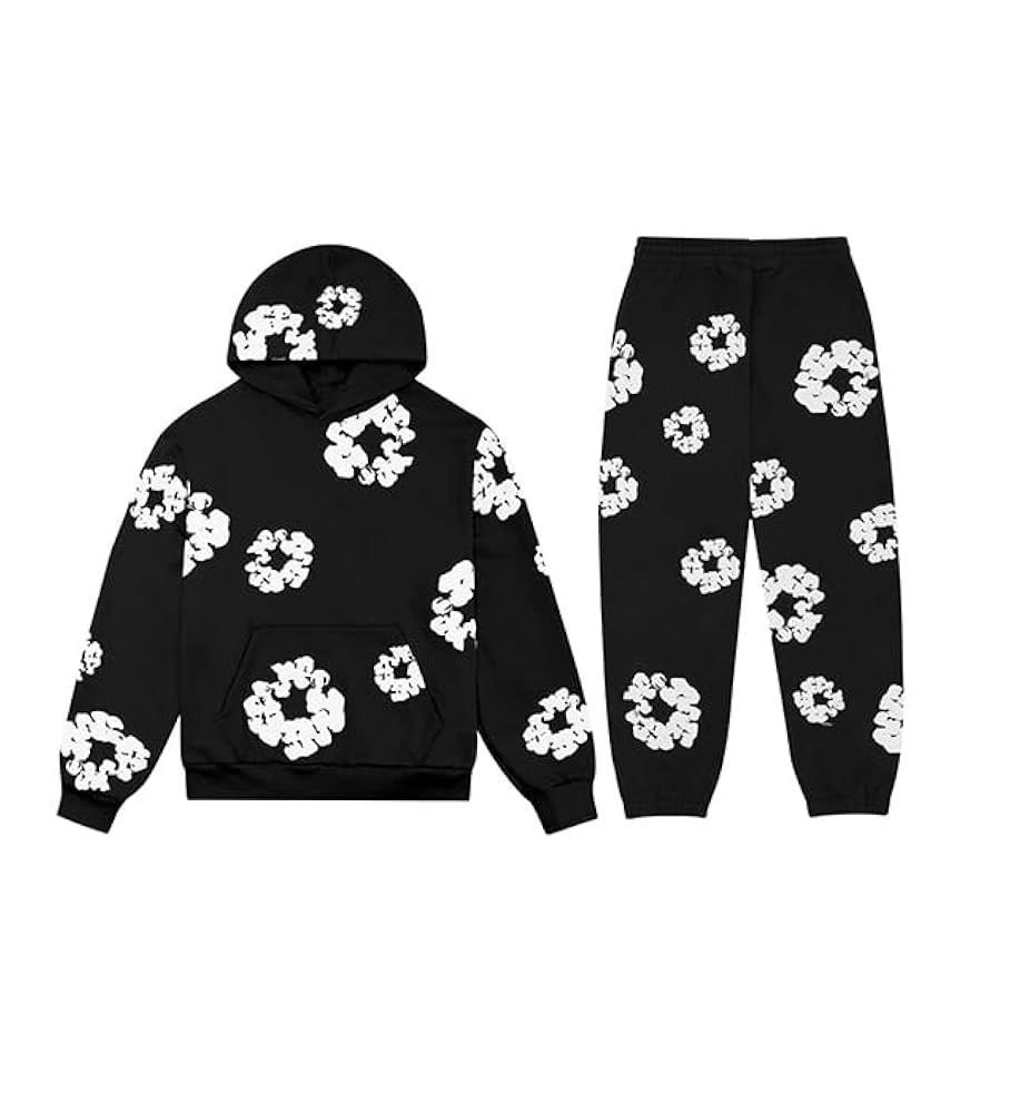 Denim tears puff print hood set